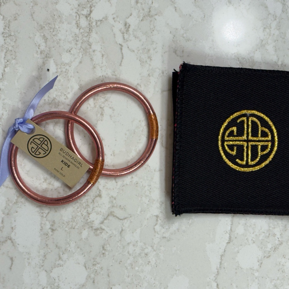 BuddhaGirl Teen Rose Gold Bangles